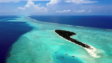 Private beach, white sand