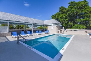 A heated pool