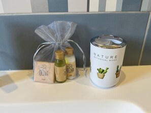Douche, sèche-cheveux, bidet, serviettes fournies