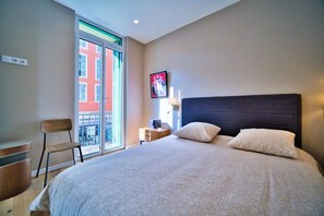 2 bedrooms, in-room safe, iron/ironing board, travel crib