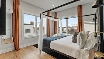 2 soverom, strykejern/-brett, reiseseng for barn og wi-fi