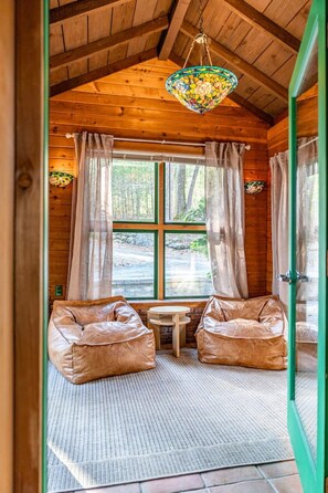 Unclassified image, 3 of 26, button - Romantic Creekside Lodge with Private Hot Tub (Milford)