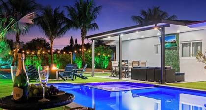 Majestic Miami Villa /Beaches /12Bds /HEATED POOL /Jacuzzi /GAME ROOM /BBQ /Wifi