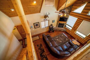 Smart TV, fireplace, video games