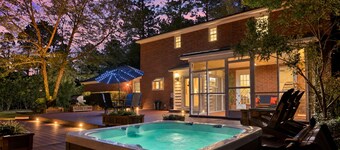 5BR · Sleeps 12–16 · Hot Tub, Game Room, Fire Pit