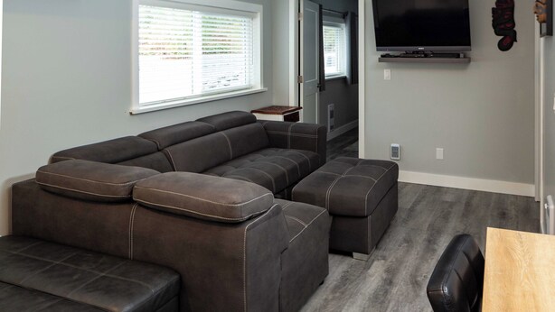 Cabane, 1 grand lit et 1 canapé-lit, non-fumeur, cuisine | Coin séjour