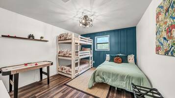 2 bedrooms, iron/ironing board, travel crib, WiFi