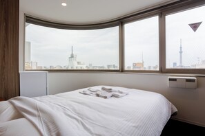 Dubbelrum - icke-rökare (Sky Tree view, Shared bathroom only) | Gratis wi-fi och sängkläder
