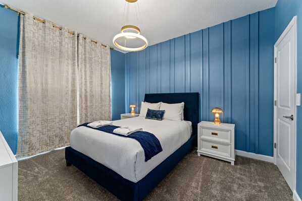 4 bedrooms, iron/ironing board, travel cot, WiFi