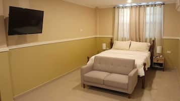 1 soverom, strykejern/-brett, wi-fi (inkludert) og sengetøy