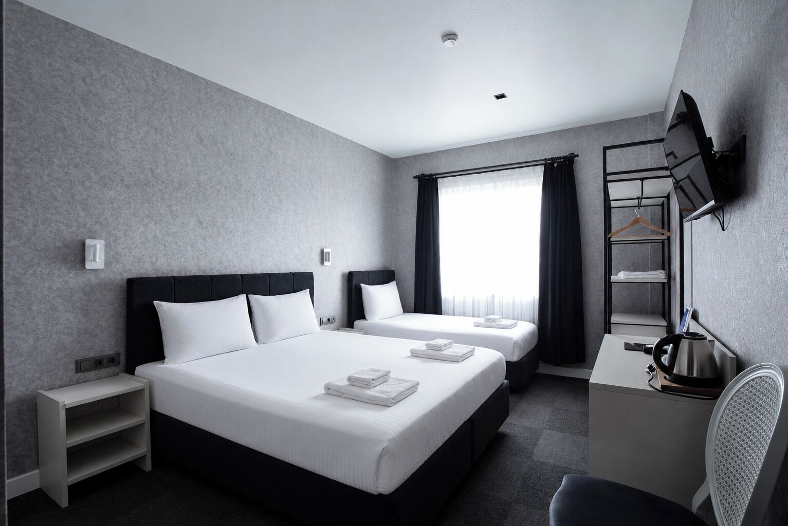 Premium bedding, minibar, in-room safe, desk