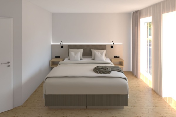 Quarto casal | Quartos à prova de som, berços, Wi-Fi de cortesia, roupa de cama