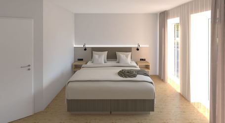 Sistema de insonorización, cunas, wifi gratis y ropa de cama