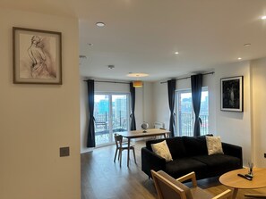 Apartment, 2 Bedrooms, Accessible, Balcony | Living room - Experience Cozy Comfort (Birmingham)