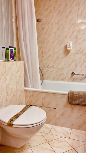 Hair dryer, towels