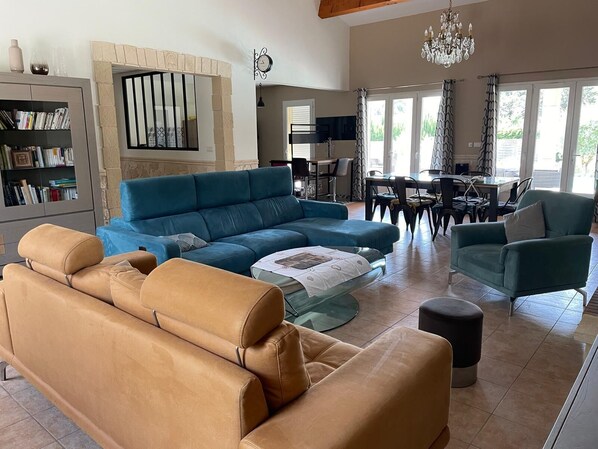 Living area - Villa Provençale 10/12 persons (Grignan)