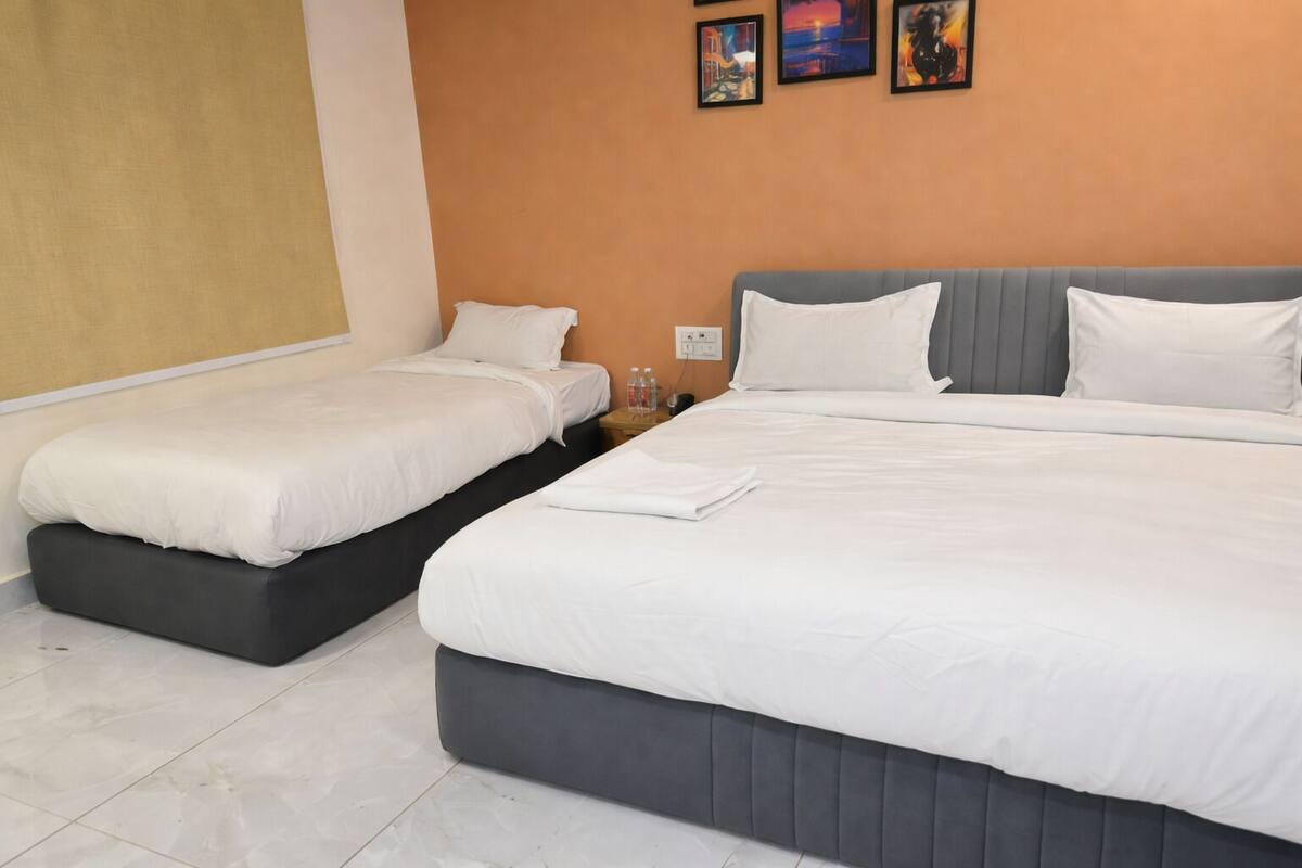 1 habitación y ropa de cama de alta calidad