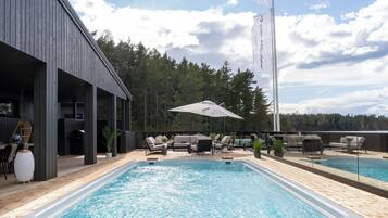 A heated pool