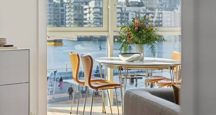 Bright and modern apartment in central Copenhagen with a fantastic harbor view