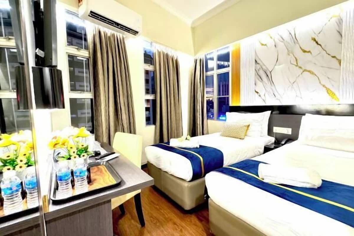 In-room safe, desk, laptop workspace, soundproofing