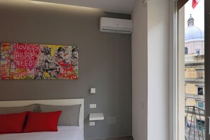 Deluxe kamer, balkon, uitzicht op stad | Balkon