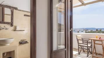 Standard Double Room, Balcony, Pool View | In-room safe, laptop workspace, soundproofing, iron/ironing board