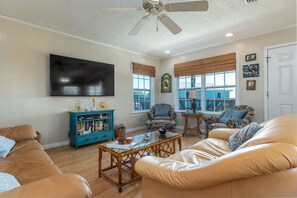 Smart TV, DVD player, books