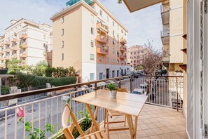 Apartment, 2 Bedrooms, Kitchen, City View | Balcony view - Cozy 2-Bedroom Flat with Balcony (Rome)