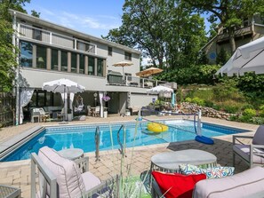 A heated pool - Gorgeous Home With Private Pool! Steps to Beach! (Michigan City)