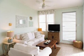 Living area - Best Beach House, Direct Ocean Views in Sea Beach! (Rincón)
