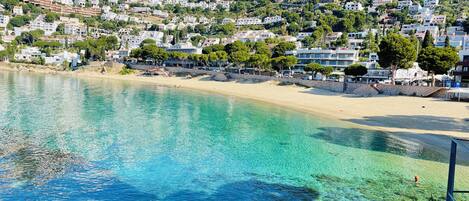 Sun-loungers, beach towels