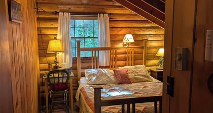 Private, cozy log cabin on beautiful Washburn Lake with 374 feet of lakeshore!
