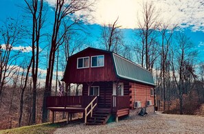 Exterior - Cozy Cabin Escape w/Hot Tub, King Bed & Fire Pit (New Lexington)