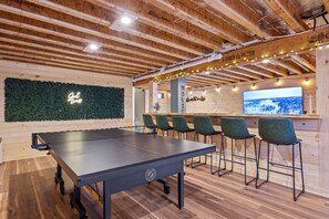 Games room - Luxury Riverfront Home on 15+ Private Acres • Hot Tub • Game Room • Sleeps 16 (Campton)