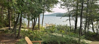 Welcoming 4-bedroom lake front cabin in charming Otis on Beech Hill Pond.