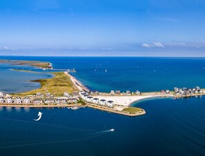 Beach nearby - Family-friendly vacation home "Hafenspaß" with water view, close to the beach (Olpenitz)