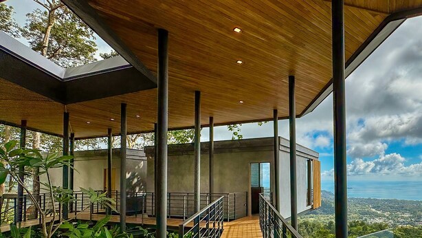 Terrace/patio - Luxury Villa, Panoramic Whale Tail & Ocean Views (Bahia Ballena)