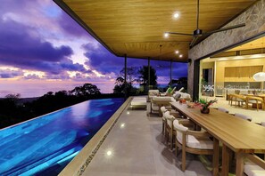 Outdoor pool - Luxury Villa, Panoramic Whale Tail & Ocean Views (Bahia Ballena)