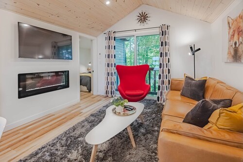 Chalet renard roux avec 2 chambres à coucher