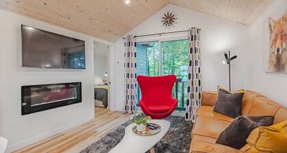 Chalet renard roux avec 2 chambres Ă coucher