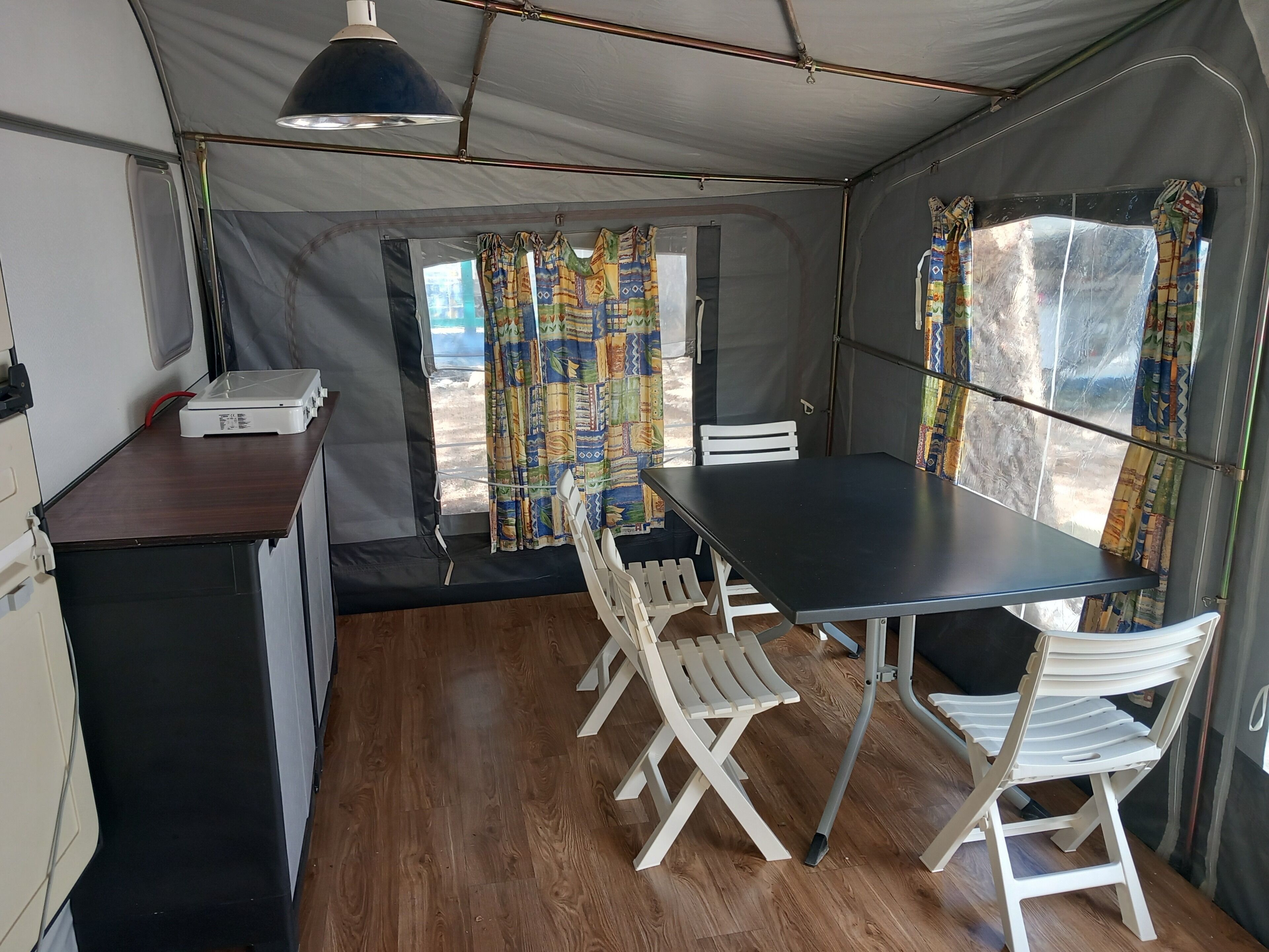 Shared Dormitory, 1 Bedroom, Smoking, Patio | Dining room