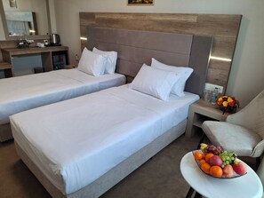 Literie hypoallergénique, minibar, Wi-Fi gratuit, draps fournis