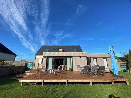 Maison de famille tout confort. 6-8personnes avec vue sur mer exceptionnelle 