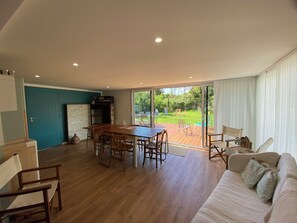 TV, books, stereo, computer monitors