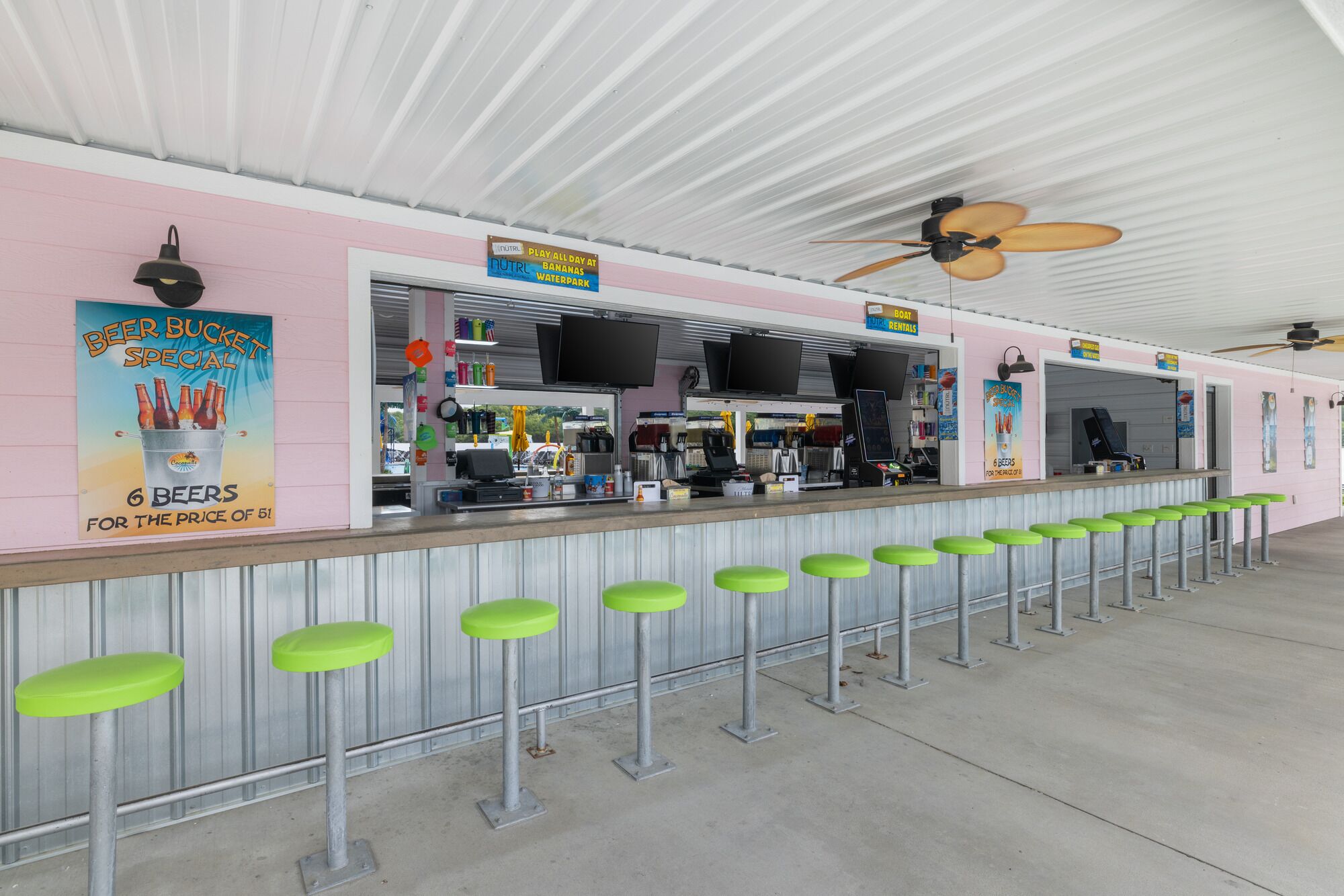 5 bars/lounges, 2 swim-up bars
