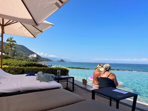 Terrace/patio - Luxurious Studio in resort with WiFi, fitness room in soothing Puerto Vallarta,  (Puerto Vallarta)