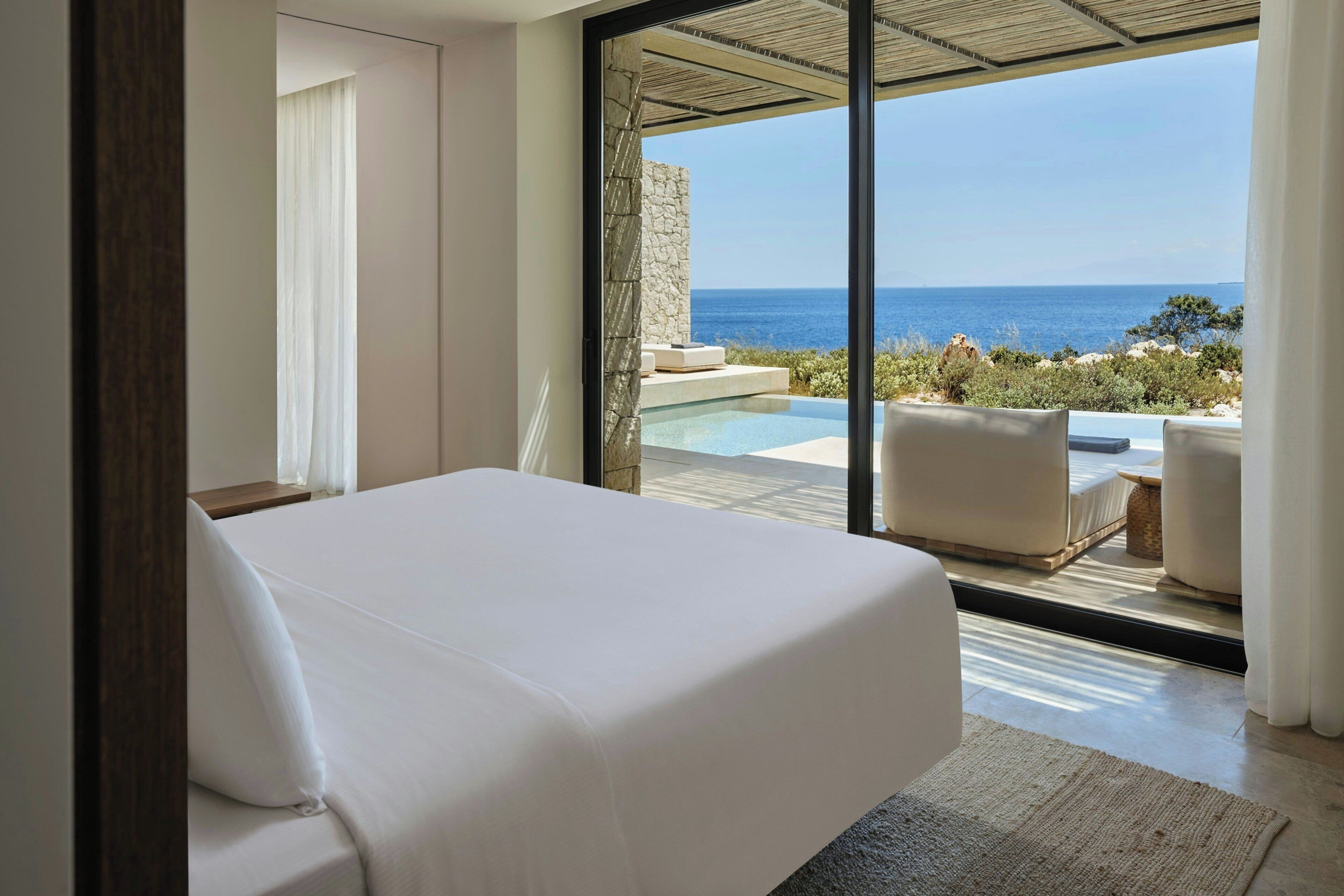 Earth-Sheltered Villa, Sea View, Private Pool, Terrace