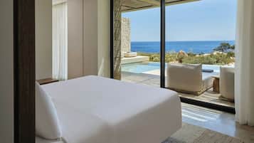 Earth-Sheltered Villa, Sea View, Private Pool, Terrace
