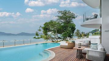 Villa, 3 Bedrooms, Beachfront | Pool | 2 outdoor pools, free pool cabanas, pool loungers