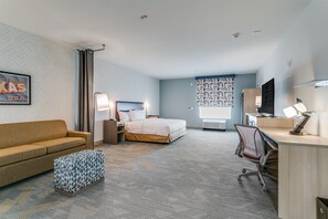 Studio Suite, 1 King Bed, Accessible, Bathtub | Living area | 55-inch flat-screen TV with digital channels, streaming services